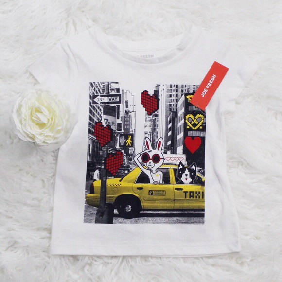 Joe Fresh Other - NWT Girls Joe Fresh NY Emoji Graphic Short Sleeve